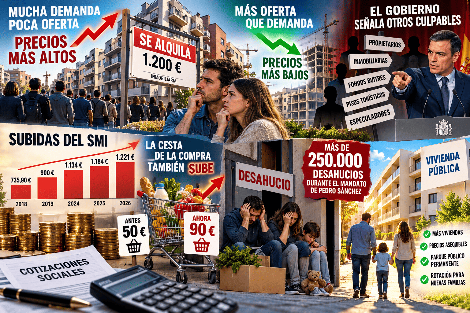 Vivienda precios y esperanza pública